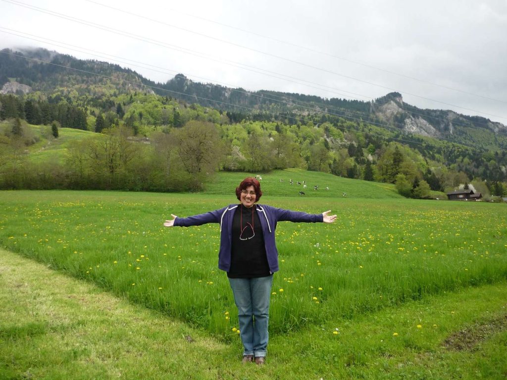 En los Alpes Suizos, 2013. Foto; Jorge G. de Mello.