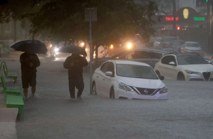 Inundaciones en Miami. Foto: Joe Raedle / Getty .