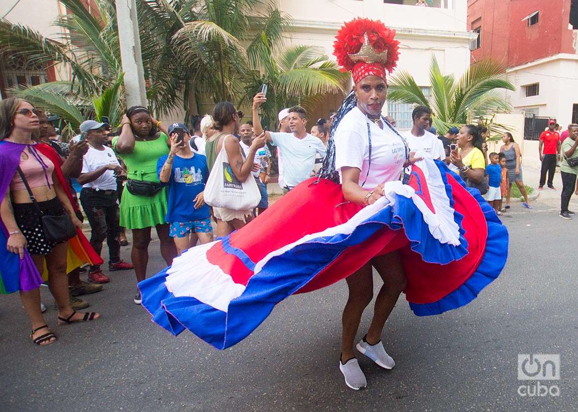 Conga Cubana contra la Homofobia y la Transfobia, realizada en La Habana el sábado 13 de mayo de 2023. Foto: Otmaro Rodríguez.