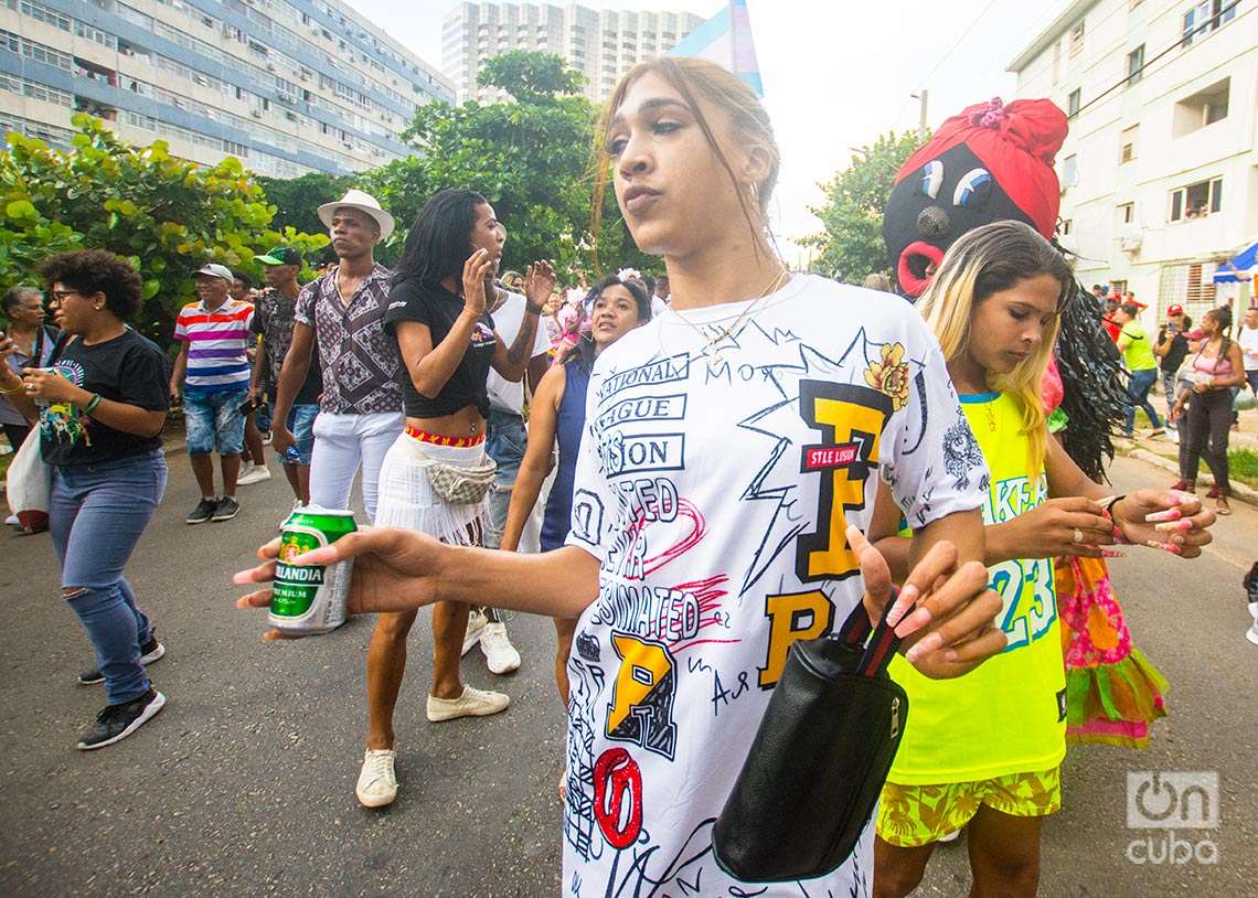 Conga Cubana contra la Homofobia y la Transfobia, realizada en La Habana el sábado 13 de mayo de 2023. Foto: Otmaro Rodríguez.