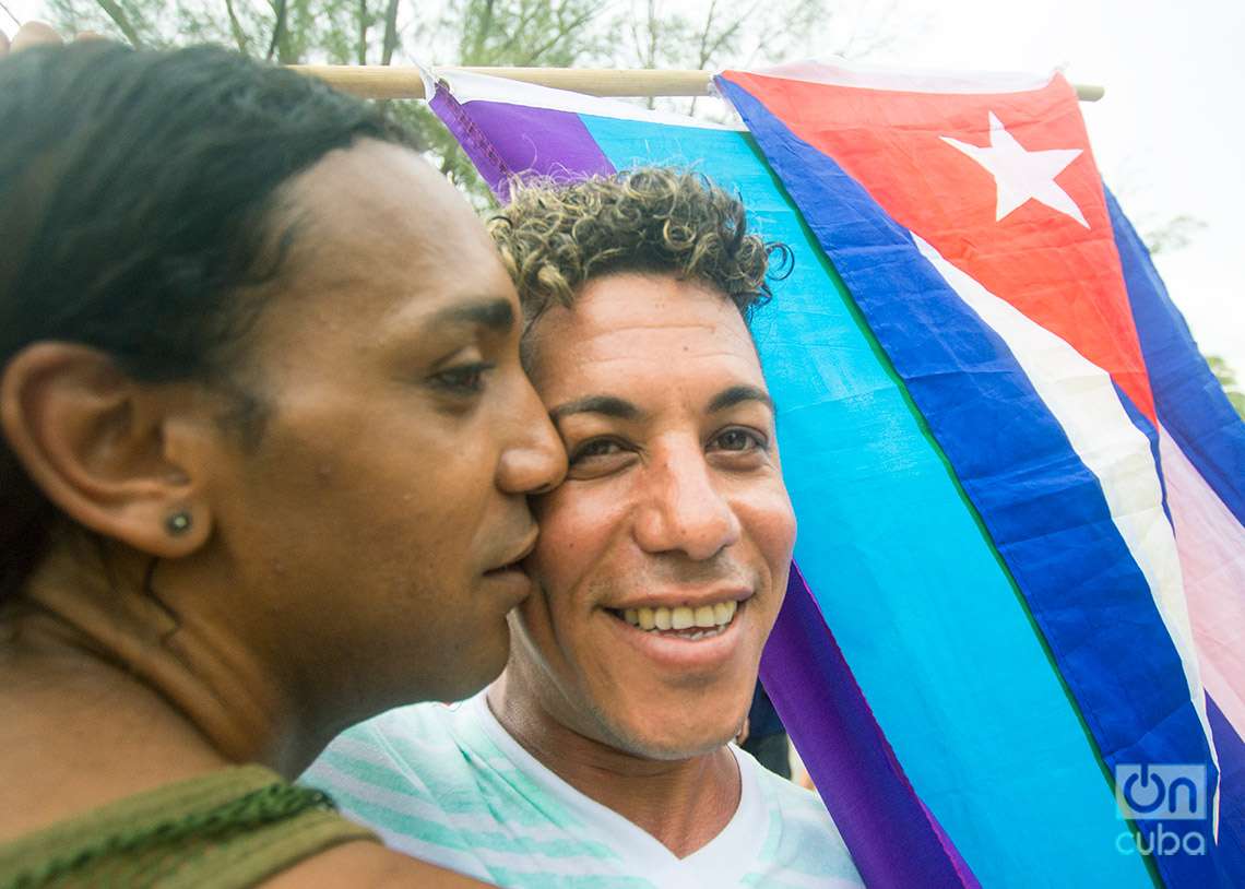 Conga Cubana contra la Homofobia y la Transfobia, realizada en La Habana el sábado 13 de mayo de 2023. Foto: Otmaro Rodríguez.