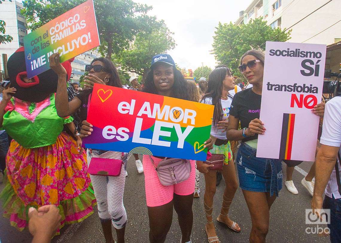 Conga Cubana contra la Homofobia y la Transfobia, realizada en La Habana el sábado 13 de mayo de 2023. Foto: Otmaro Rodríguez.