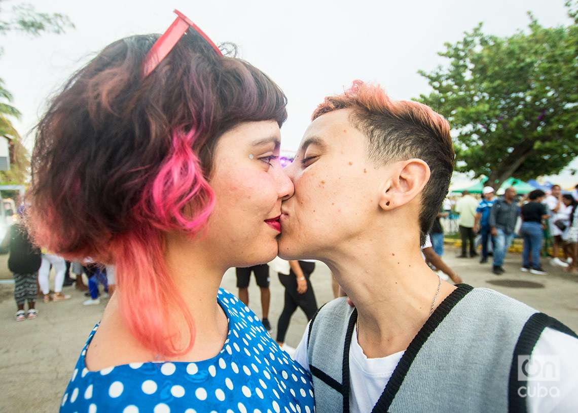 Conga Cubana contra la Homofobia y la Transfobia, realizada en La Habana el sábado 13 de mayo de 2023. Foto: Otmaro Rodríguez.