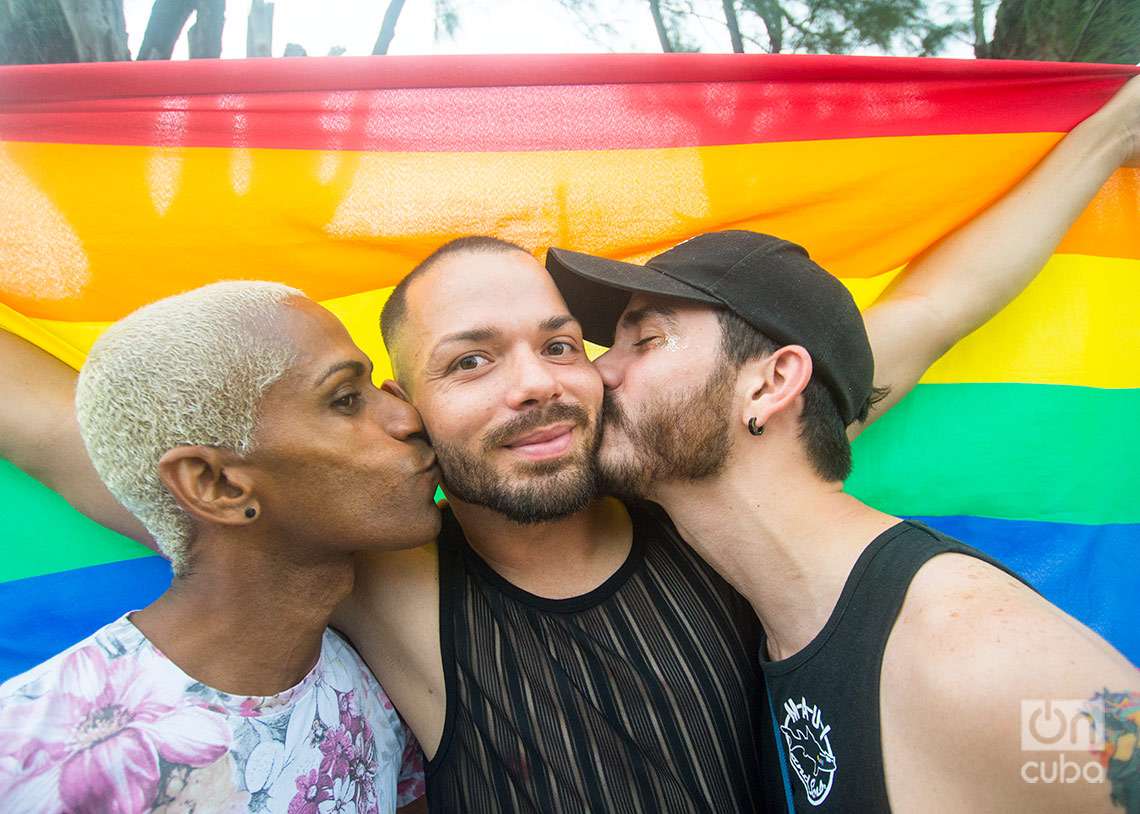 Conga Cubana contra la Homofobia y la Transfobia, realizada en La Habana el sábado 13 de mayo de 2023. Foto: Otmaro Rodríguez.