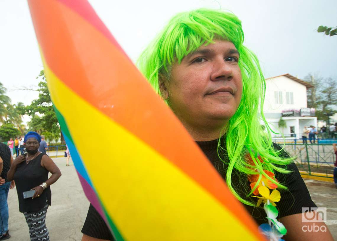 Conga Cubana contra la Homofobia y la Transfobia, realizada en La Habana el sábado 13 de mayo de 2023. Foto: Otmaro Rodríguez.