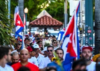Cubanos en Miami. Foto: AFP.