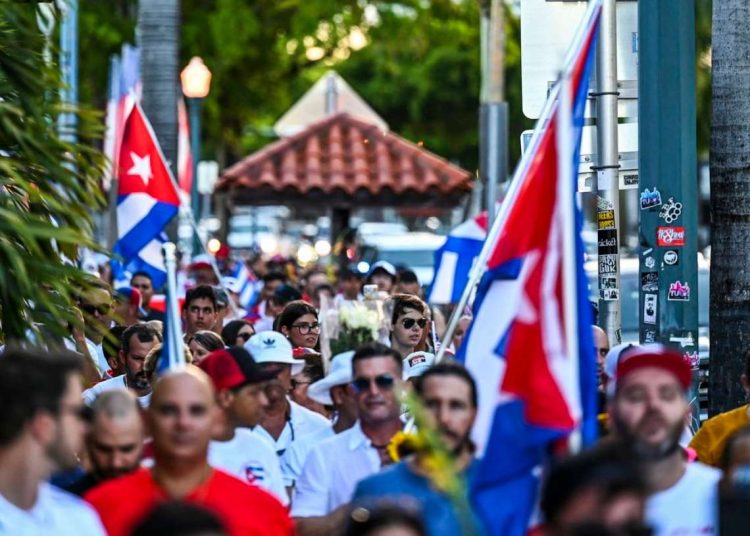 Cubanos en Miami. Foto: AFP.