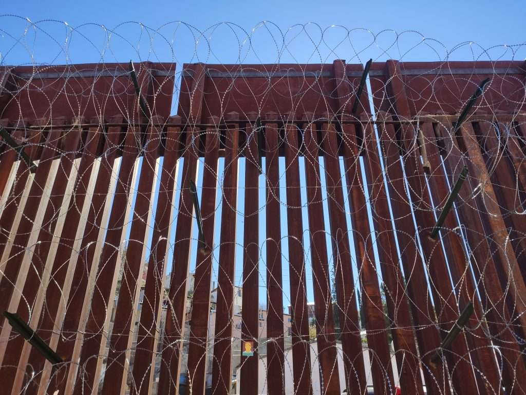 Frontera México-Estados Unidos vista desde Nogales, Arizona. Foto: Mónica Rivero.