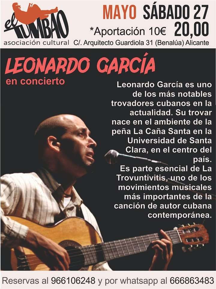 leonardo garcía en concierto en Alicante