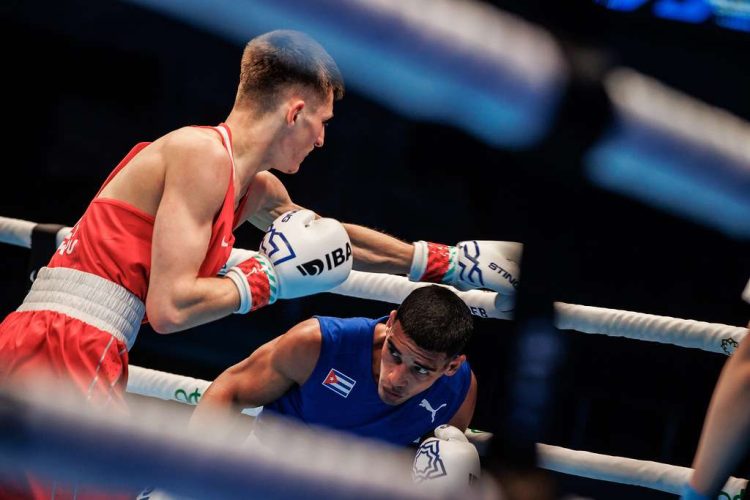 Saidel Horta en el Mundial de boxeo de Taskent 2023. Foto: www.iba.sports