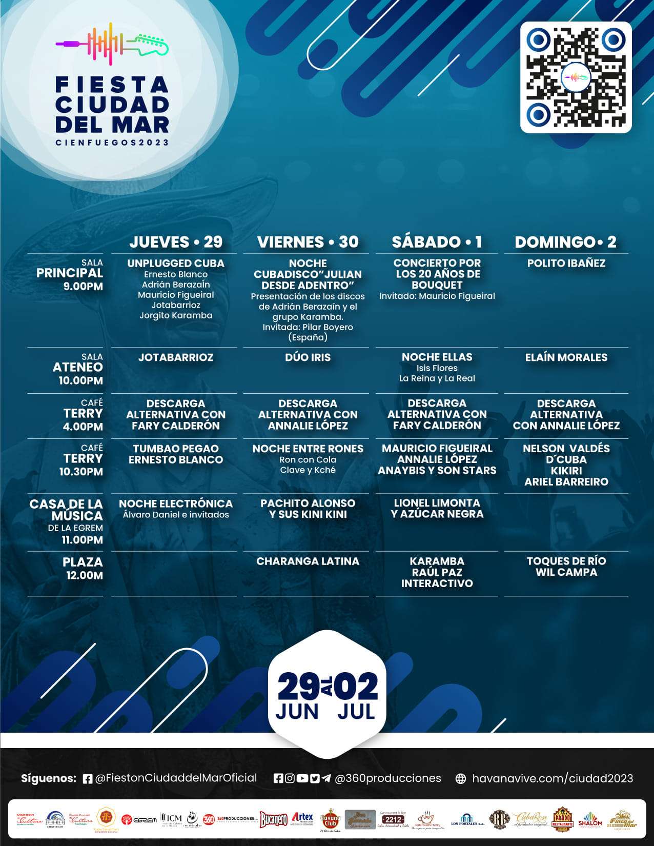Festival de Música Alternativa Ciudad del Mar programación