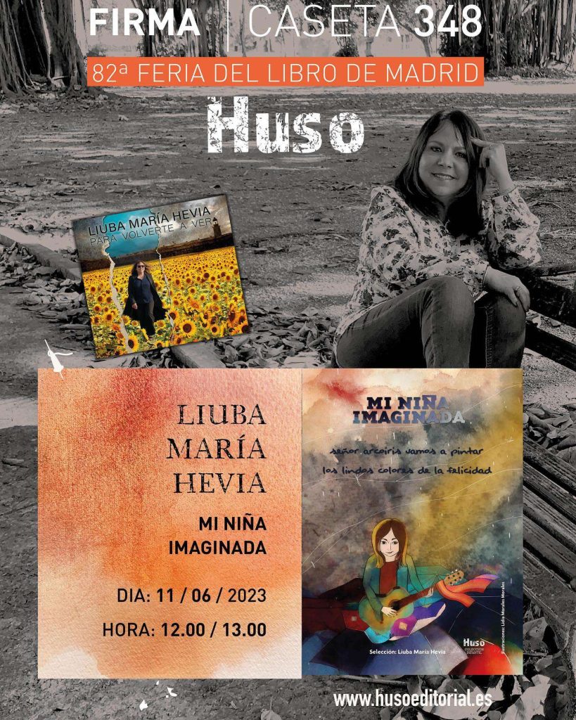 Liuba María Hevia en la Feria del libro de Madrid