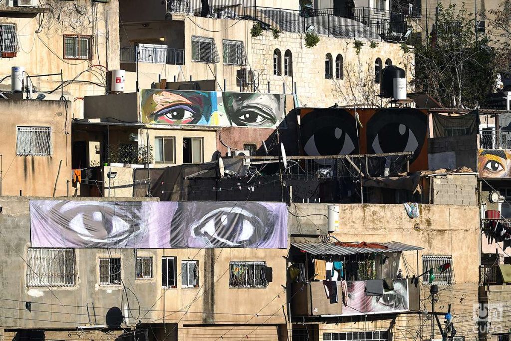 Los ojos tienen la misión de ser testigos del desastre de la ocupación israelí en los territorios palestinos. Foto: Alejandro Ernesto.