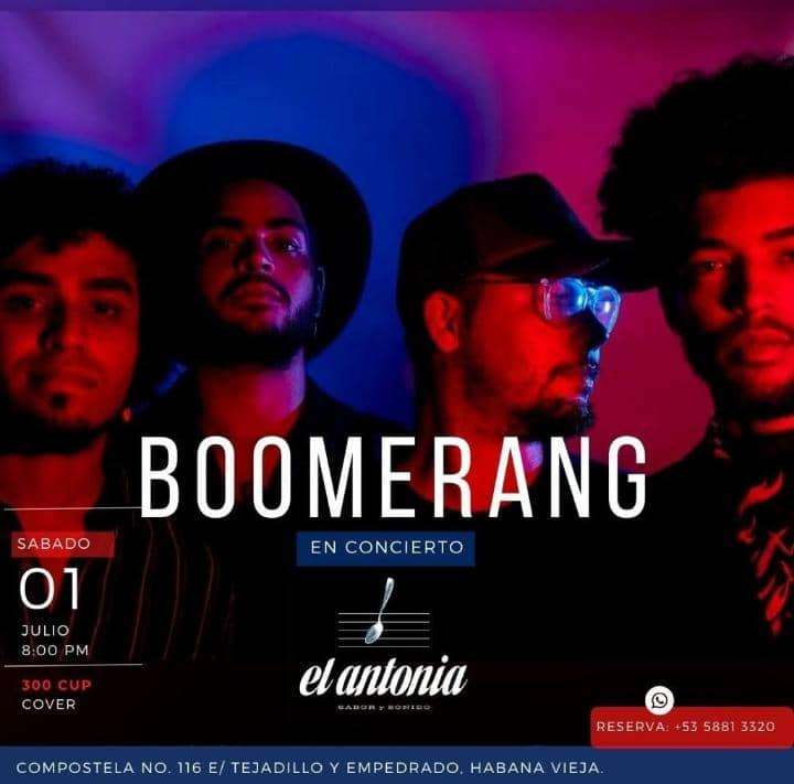 boomerang en concierto