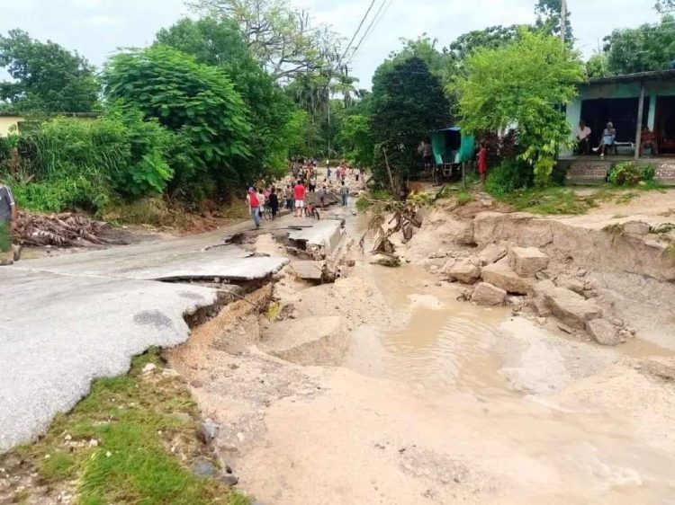 Granma es la provincia más afectada por las intensas lluvias. Foto: CNC TV Granma.