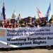Manifestación de defensa de inmigrantes indocumentados en Washington. | Foto: AP