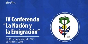 IV Conferenca "La Nación y la Emigración". Foto: Cancillería de Cuba / Facebook.