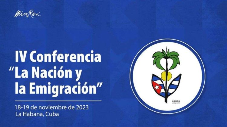 IV Conferenca "La Nación y la Emigración". Foto: Cancillería de Cuba / Facebook.