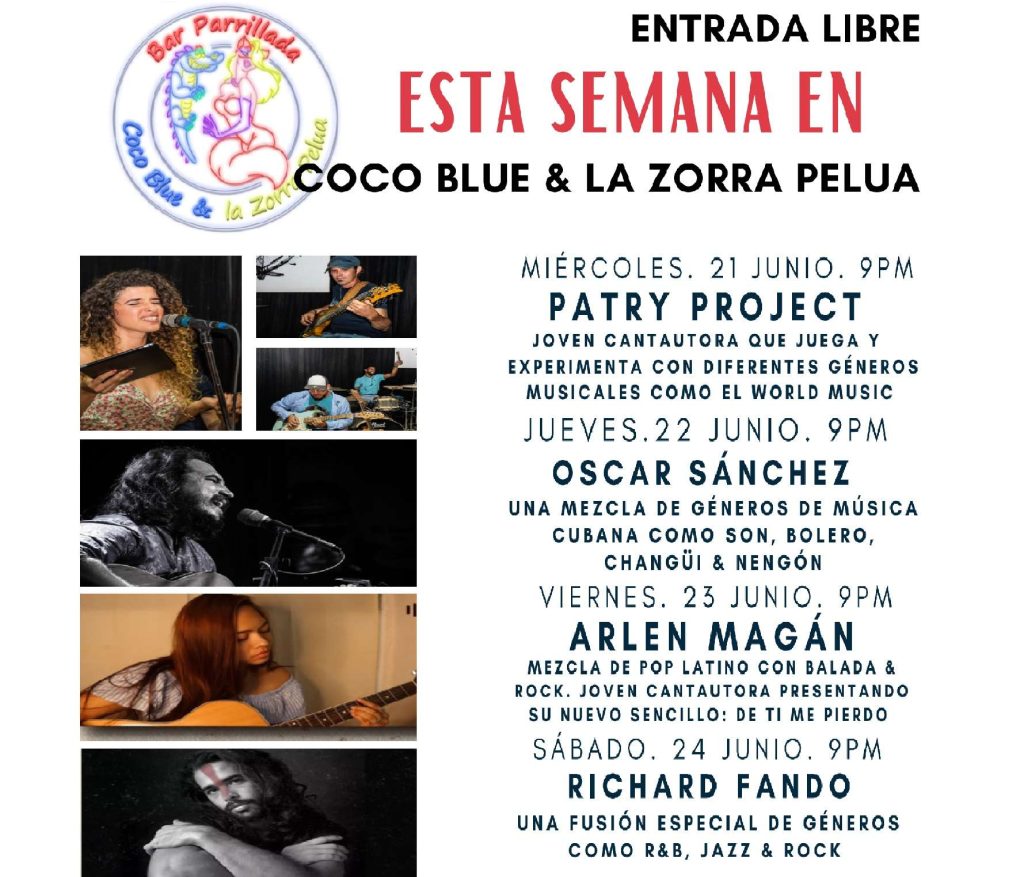 programación Coco Blue & La Zorra Pelua semana
