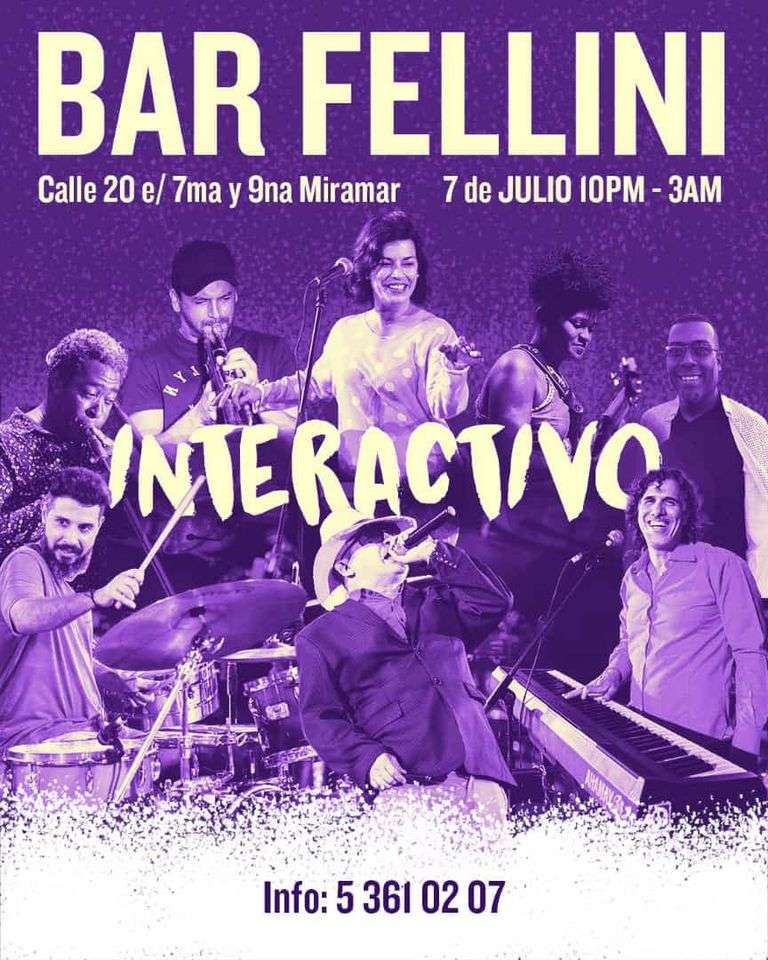 Interactivo en Fellini Bar julio