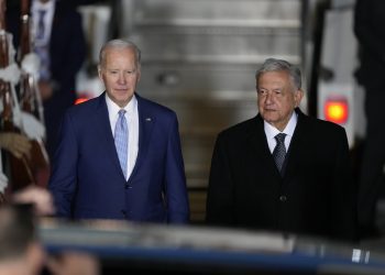 Los presidentes Biden y AMLO. Foto: AP.