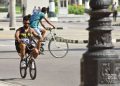 Ciclistas en La Habana. Foto: Otmaro Rodríguez.