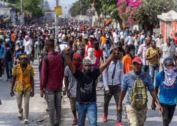 Una manifestación de protesta en la capital haitiana. | Foto: AP