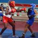 Sesión de entrenamiento de la selección cubana de boxeo femenino, en el gimnasio del Estadio Panamericano, en La Habana. Foto: Otmaro Rodríguez.