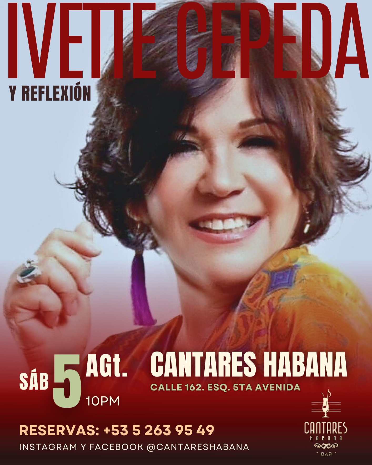 Ivette Cepeda bar Cantares Habana