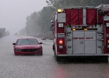 Inundaciones en el sur deCalifornia. Foto: AP.