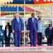 Daíz-Canel fue recibido oficialmente en la Casa de Estado por el presidente de Namibia, Hage Geingob. Foto: Twitter @PresidenciaCuba