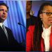 La fiscal estatal destituida Monique Warrell (a la derecha) y el gobernador DeSantis (a la derecha). | Ilustración CNN con fotos de AP.