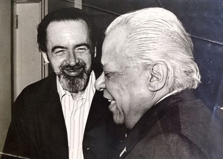 Los poetas Eliseo Diego y Nicolás Guillén. Foto: Archivo familiar Diego-García Marruz.