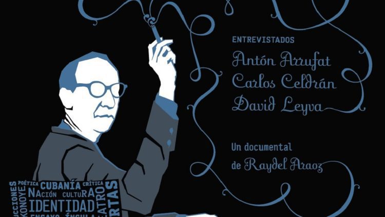 “Virgilio desde el gabinete azul”, de Raydel Araoz, fue considerado el Mejor largometraje documental o de animación. Fragmento de cartel tomado del perfil de Facebook de Raydel Araoz Valdés.