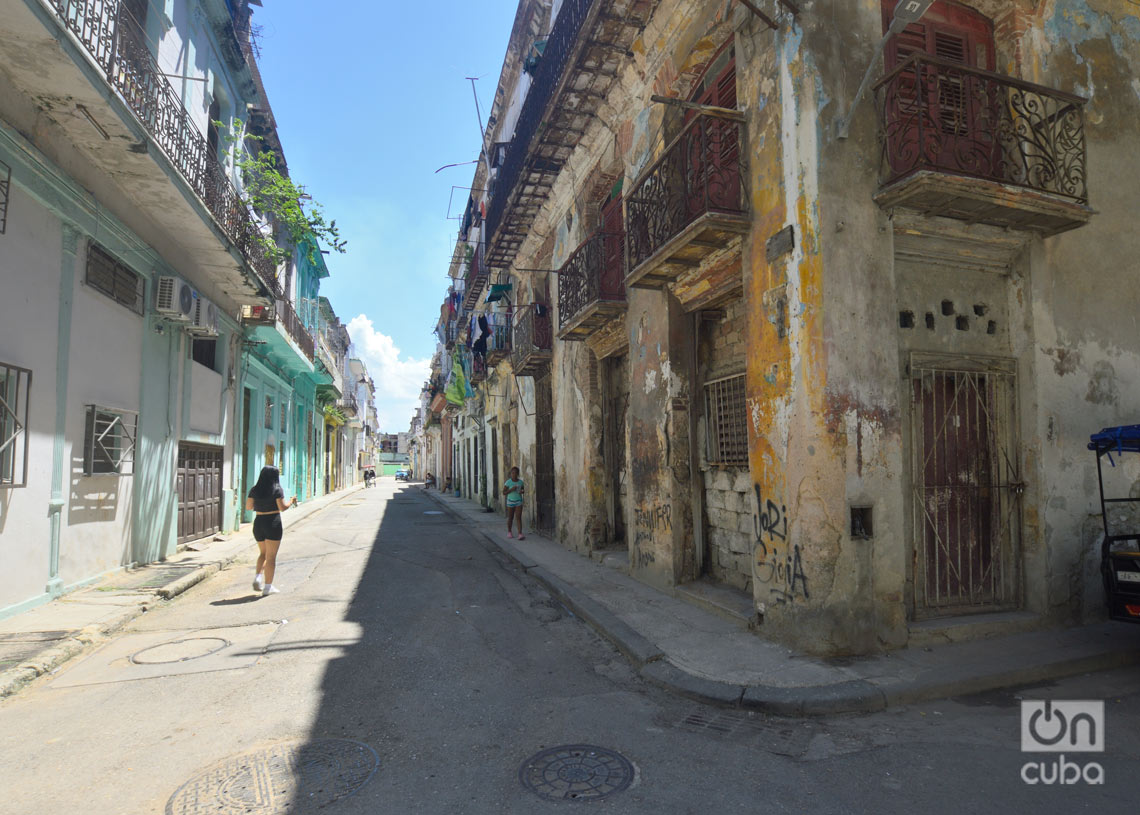 Callejón de Bayona, en La Habana Vieja. Foto: Otmaro Rodríguez.