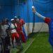 Especialistas de la academia de estadounidense Top Velocity impartieron este martes y miércoles clínicas de pitcheo en Cuba, con el propósito de aumentar el nivel de conocimiento de los entrenadores de lanzadores. Foto: Ricardo López Hevia.