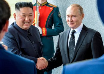 La última vez en que Kim se desplazó a Rusia para reunirse con Putin fue en abril de 2019. Foto: Yuri Kadobnov/Pool/AP, vía: RT.