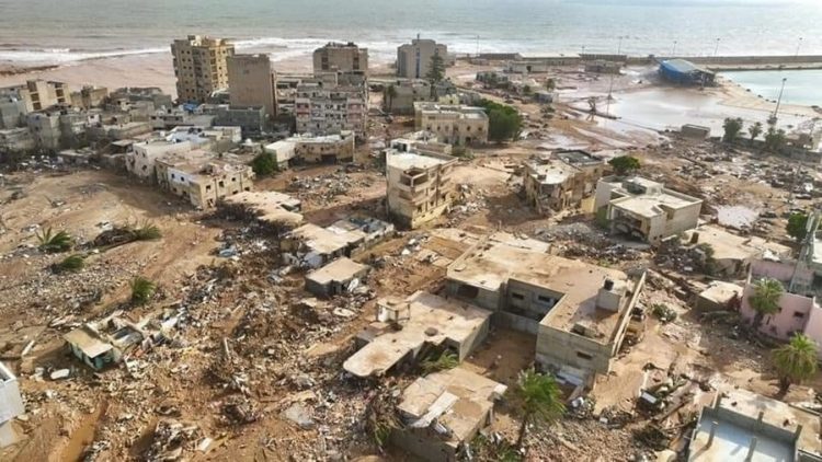 La devastación en Libia. Foto: EFE,