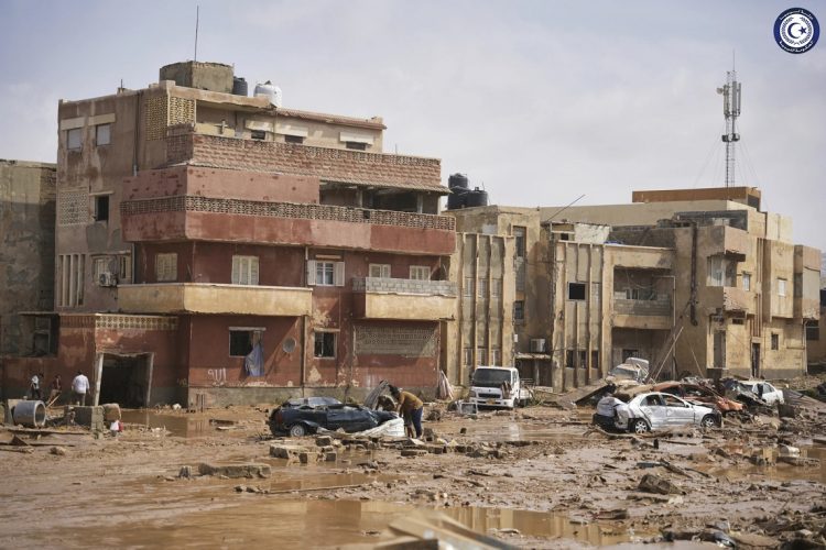 Efectos del ciclón Daniel, en Derna, Libia. Foto: Gobierno de Libia, vía AP.