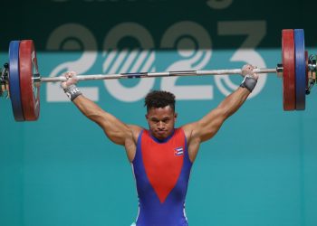 Arley Calderón ganó la primera medalla de oro para Cuba en los Juegos Panamericanos de Santiago de Chile. Foto: Roberto Morejón.