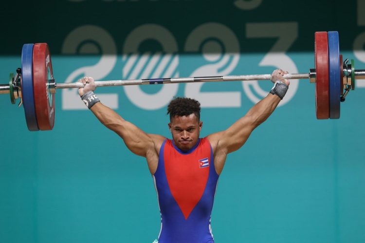 Arley Calderón ganó la primera medalla de oro para Cuba en los Juegos Panamericanos de Santiago de Chile. Foto: Roberto Morejón.