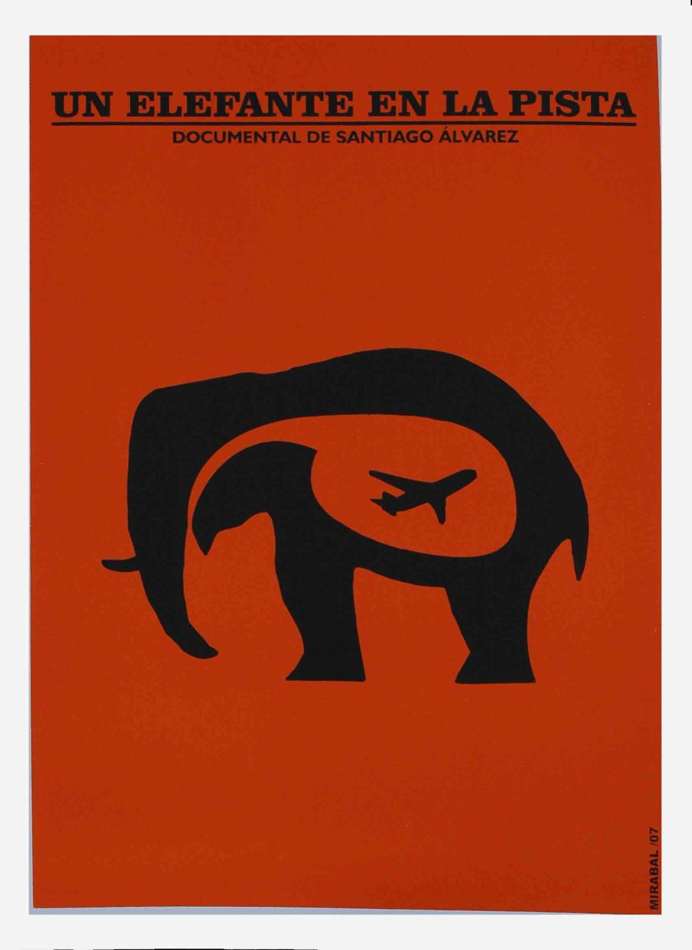 “Un elefante en la pista”, 2006. Diseño de Maykel Mirabal. Colección “Ghost Posters”.