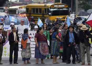 Protestas populares en Guatemala. Foto: AP.
