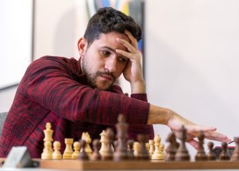 Yasser Quesada en el Saint Louis Super Swiss de este 2023 Foto: Saint Louis Chess Club.