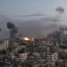 Vista del ataque israelí sobre Gaza, Palestina. Foto:  Mohammed Saber/EFE.