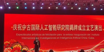 Apertura oficial en China de Instituto Internacional de Investigaciones en Inteligencia Artificial (IA) con participación cubana. Foto: @CubaMES / Twitter.
