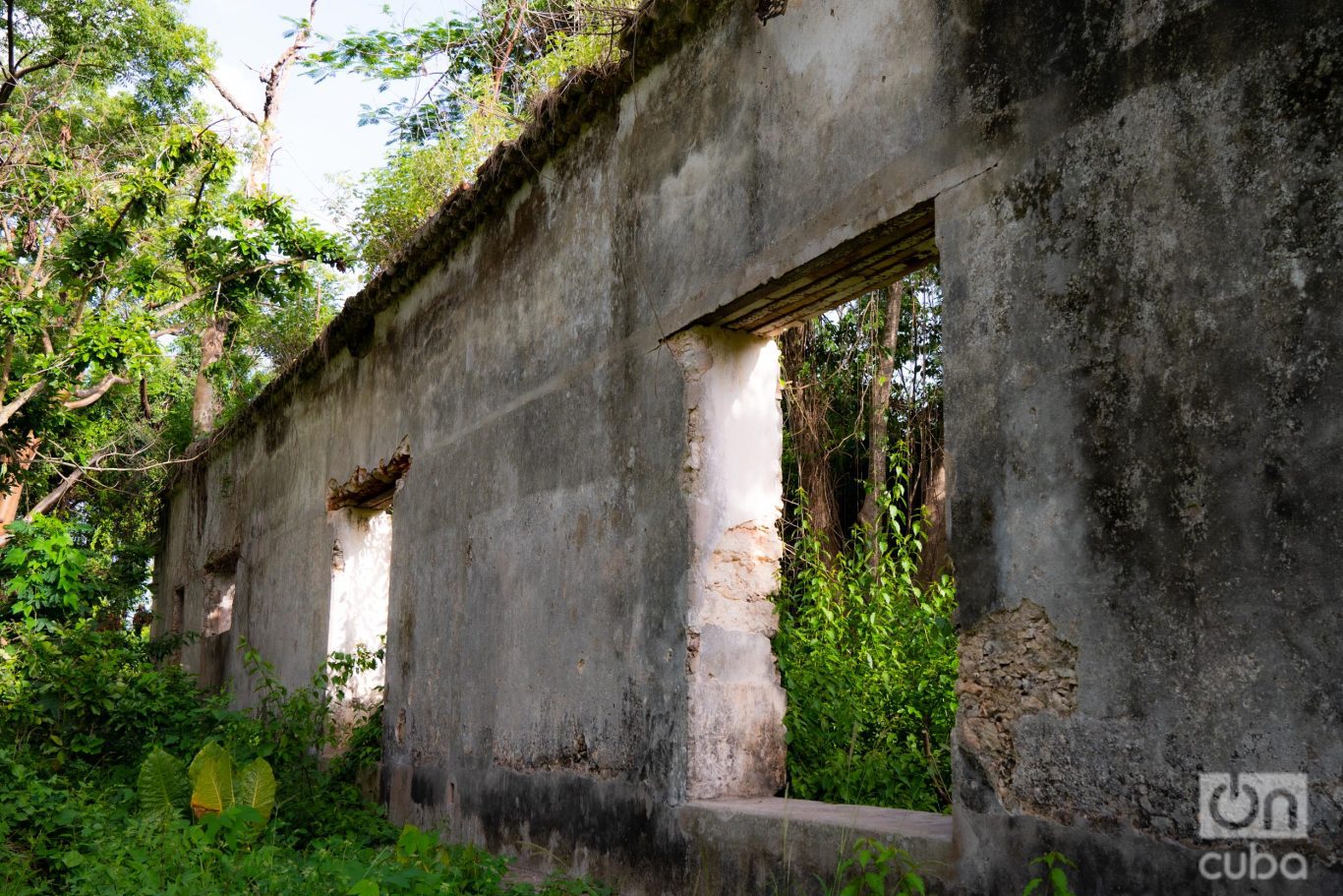 Uno de los laterales de la antigua estación ferroviaria. Foto: Jorge Ricardo.