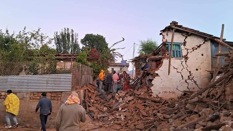 Efectos del terremoto en la zona de Jajarkot. Foto: CNN.