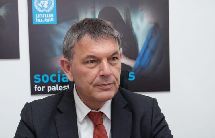 El jefe de la Agencia de la ONU para los Refugiados Palestinos, Philippe Lazzarini. Foto: UNA-UK.
