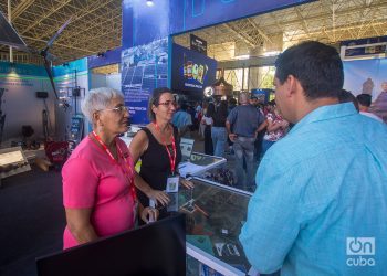 Estand de la mipyme privada Renova en la Feria Internacional de La Habana FIHAV 2023. Foto: Otmaro Rodríguez.